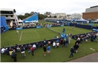 EASTBOURNE, ENGLAND - JUNE 14: A general view of the outside courts during qualifying on day one of the Aegon International at Devonshire Park on June 14, 2014 in Eastbourne, England.  (Photo by Steve Bardens/Getty Images)